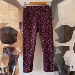 Manduka High Line Crop Leggings Adaptation Printed